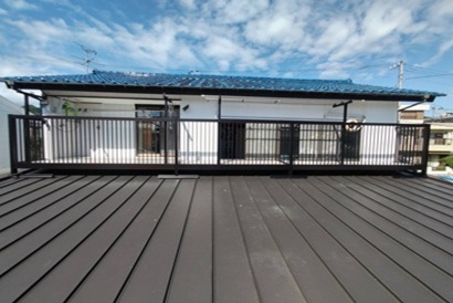 【デッキ施工事例　vol.２】　屋根置式バルコニーの設置